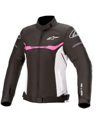 BLOUSON ALPINESTARS STELLA T-SPS WP NOIR BLANC FUCHSIA destockage