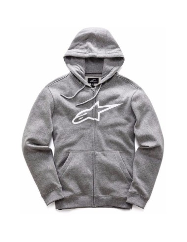 SWEAT A CAPUCHE ZIPPE ALPINESTARS AGELESS GRIS outlet