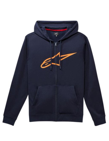 SWEAT ZIPPE ALPINESTARS RIDE 2.0 NAVY ORANGE Les magasins à Paris