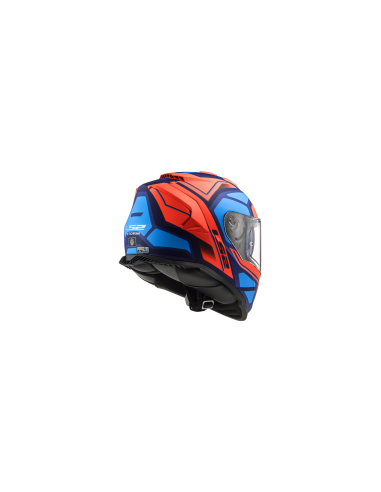 CASQUE LS2 FF800 STORM FASTER ORANGE BLEU hantent personnes